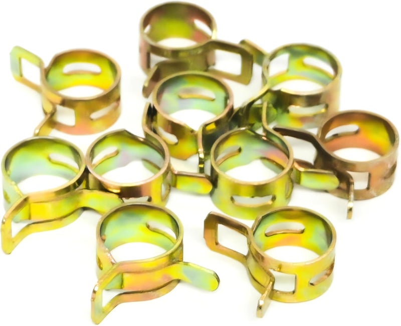 Fenhaliny 02-040 Hose Clamps Compatible With Or-gon Part Replace 1/4 ", 3/16" Fuel Lines- ID:0.45 '' (10 Pack) - Image 1